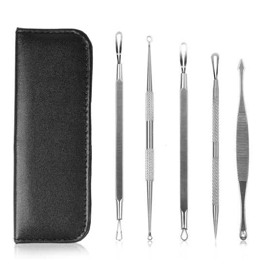 5-Piece Set: Blackhead Remover Kit Stainless Steel